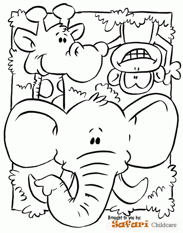 Safari Coloring Pages For Kids - Coloring Home