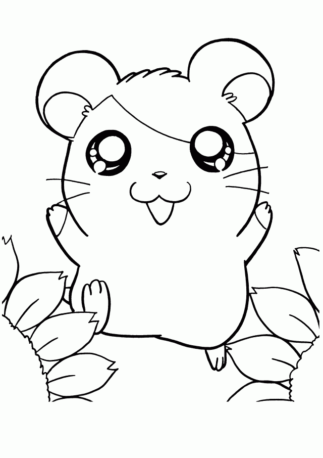 Hamtaro Sunflower Coloring Pages Free Coloring Pages For Kids 