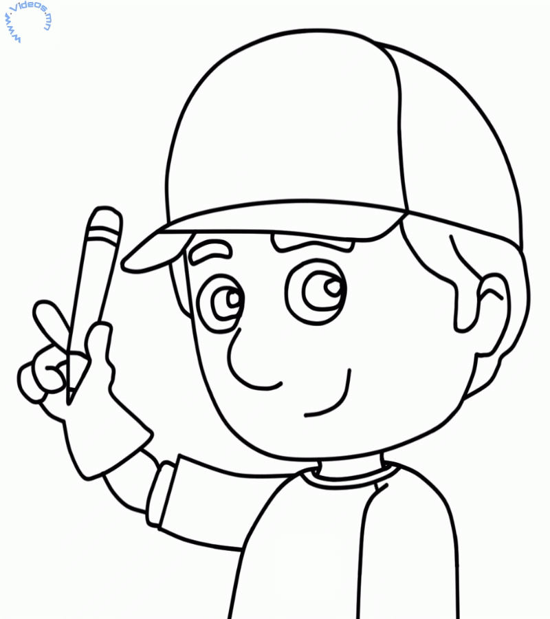 Manny from Handy Manny Coloring Page | Videos.mn