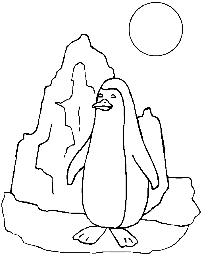 cartoon penguins Colouring Pages
