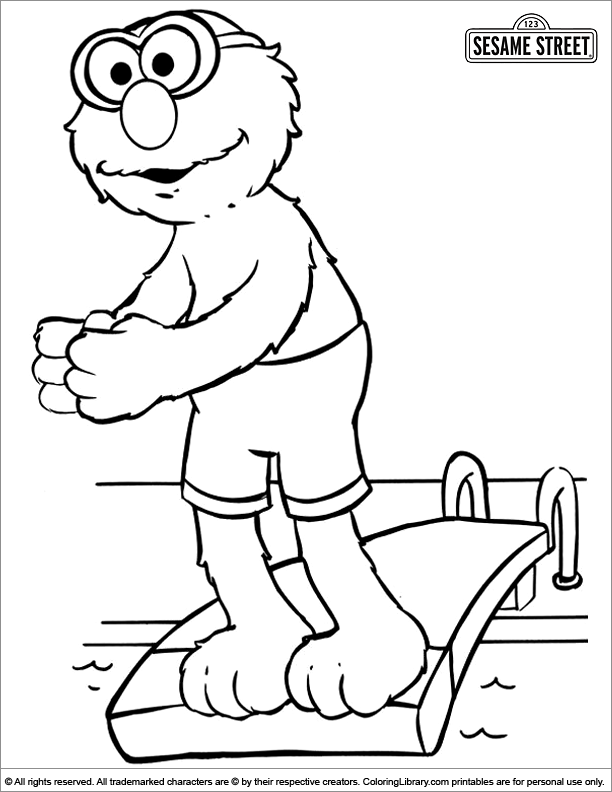 Sesame Street Coloring Pages Printable Free