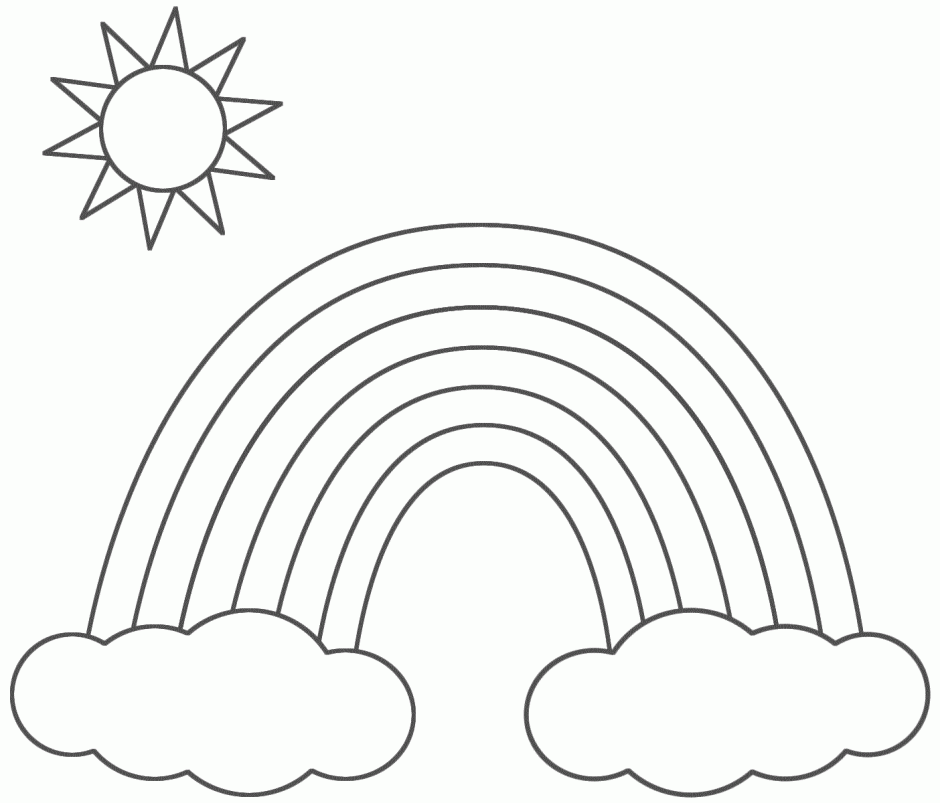Coloring Pages Of Rainbows Online Coloring Pages Princess 141747 