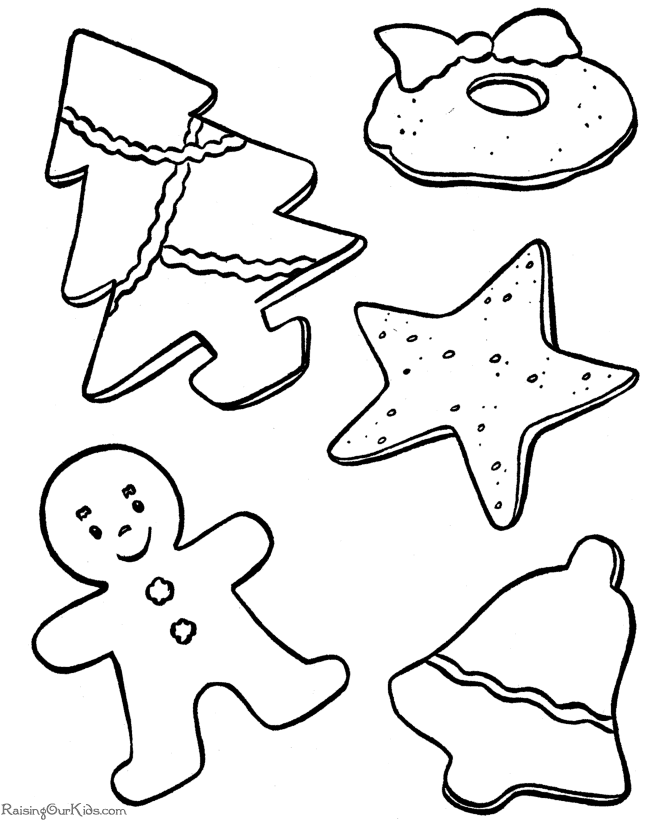 Christmas Coloring Pictures - Christmas Cookies!