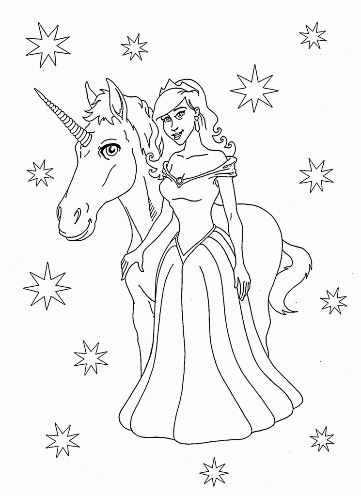 fairytale princess colour-in sheet | Flickr - Photo Sharing!
