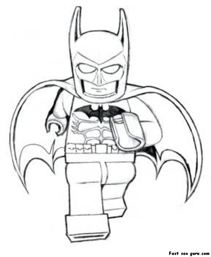 Batman Lego Coloring Pages Printables Coloring Home