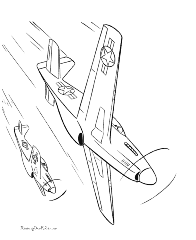 Jet coloring page 006