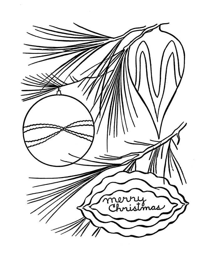 BlueBonkers : Christmas Ornaments Coloring pages - 4