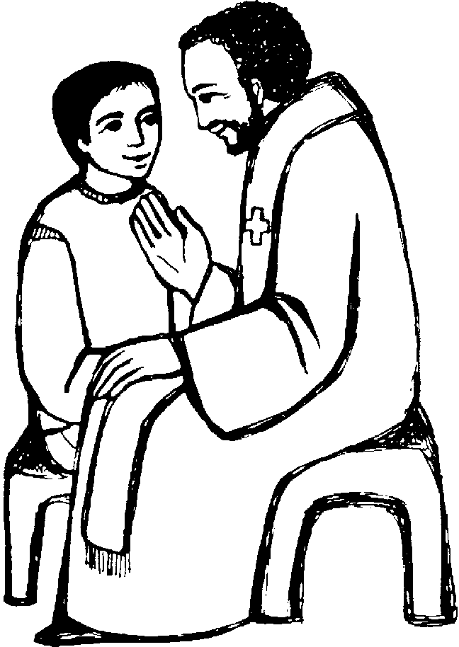 Sacrament of Reconciliation coloring pages | Sacrament of Penance