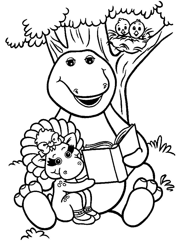 Barney And Friends Coloring Pages - Coloring Home