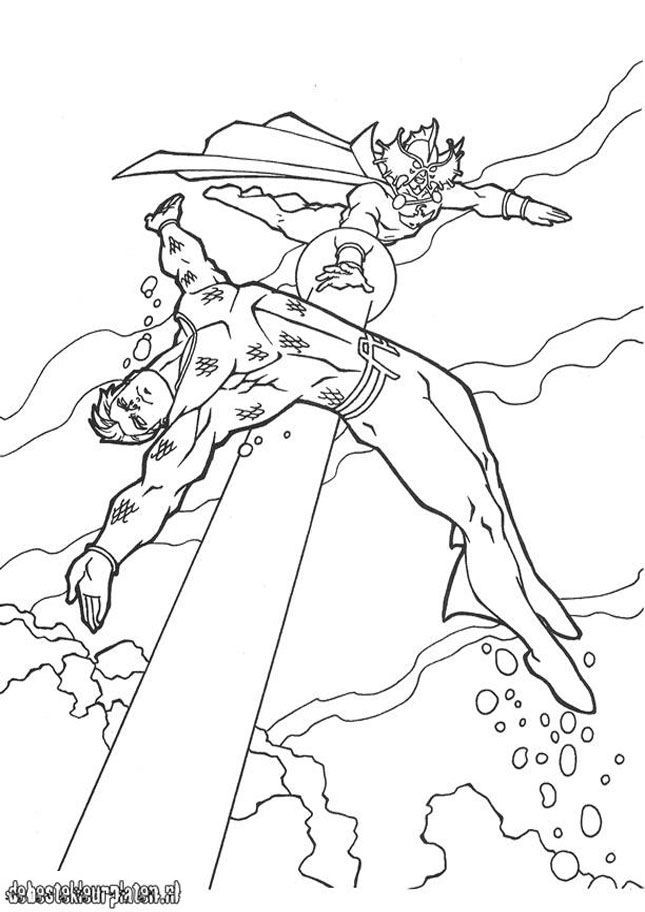 Aquaman Coloring Pages Free