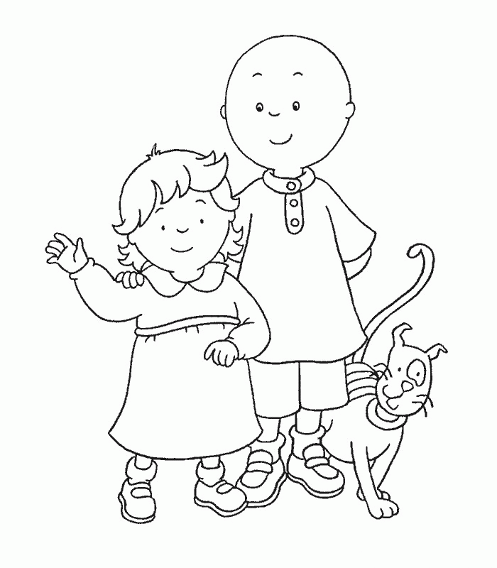 Caillou Printable Coloring Pages | Cartoon Coloring Pages | Kids 
