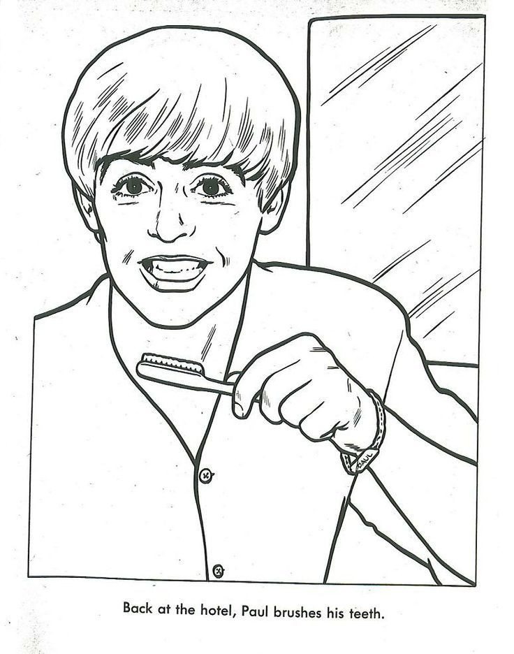 Beatle's Coloring Book Page. | Silly-ness-a-ssary