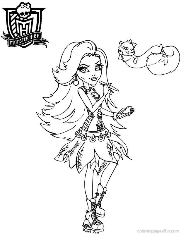 Monster High Coloring Pages 35 | Free Printable Coloring Pages 