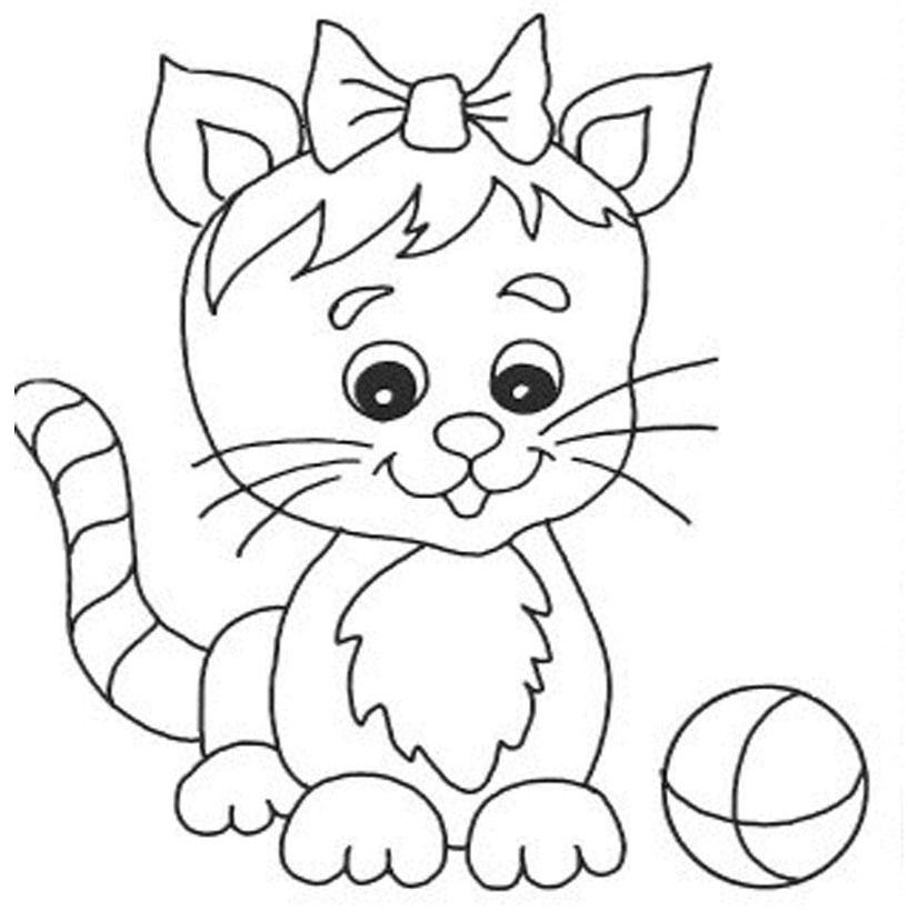 Funny: Cute Cat Coloring Sheets, ~ Coloring Sheets