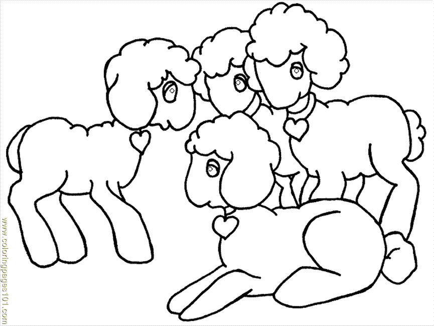 Coloring Pages Sheep Coloring Page 15 (Mammals > Sheeps) - free 