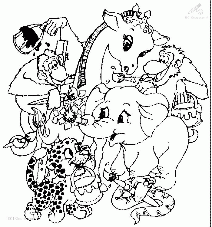 Group Animals Free Coloring Pages Free Printable Coloring Pages 