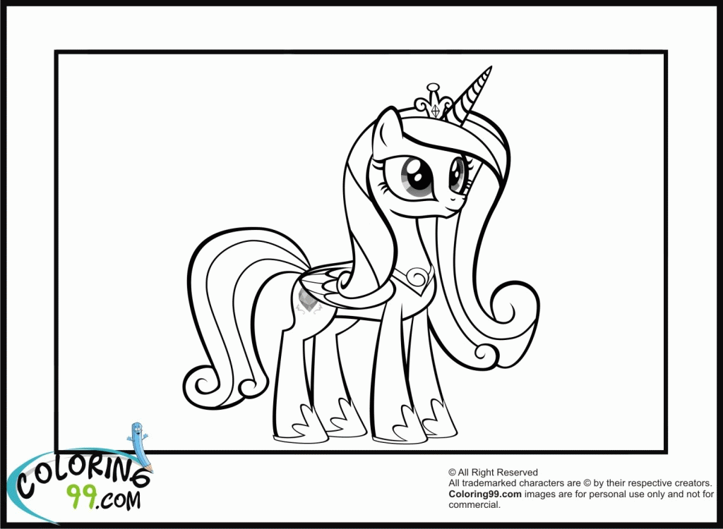 Top My Little Pony Princess Cadance Coloring Pages - deColoring