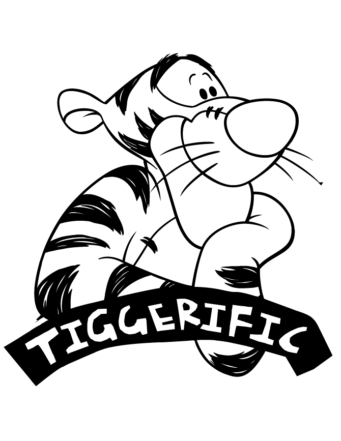 Halloween Tigger Coloring Pages 223 | Free Printable Coloring Pages