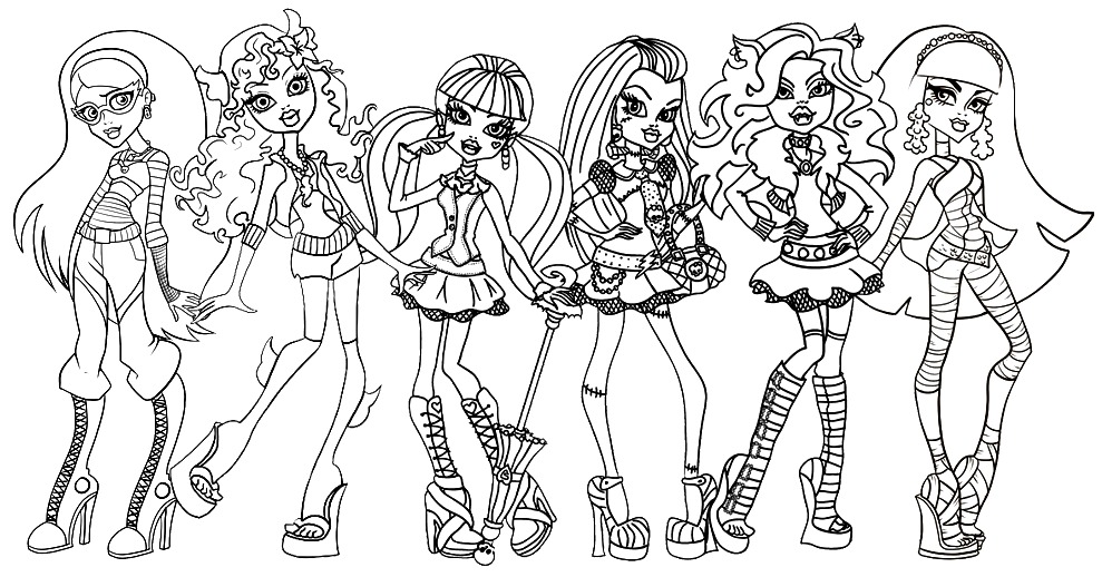 Fonkelnieuw Monster High Coloring Pages Clawdeen Wolf - Coloring Home CK-13