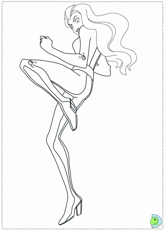 Totally spies coloring pages