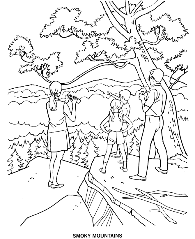 smoky mountain coloring pages | Coloring Pages For Kids