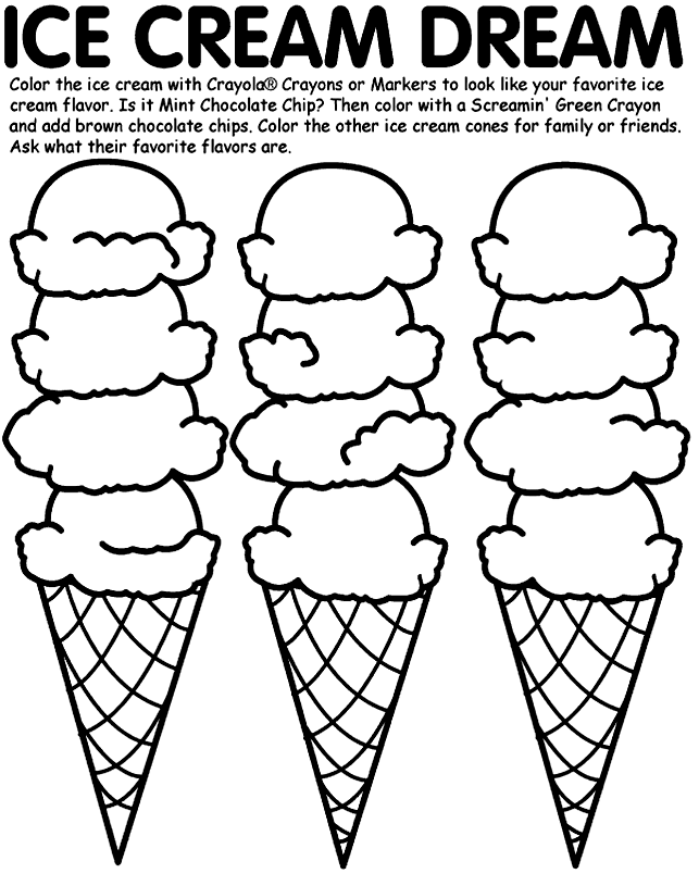 29 Ice Cream Coloring Pages | Free Coloring Page Site