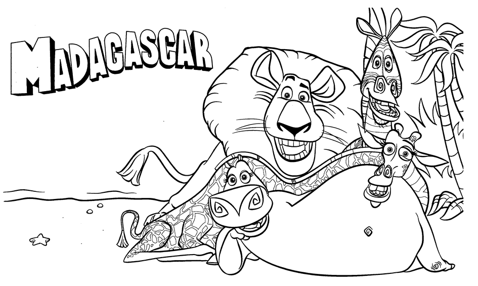 Coloring Page - Madagascar coloring pages 41