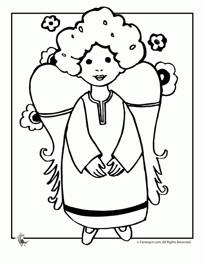Precious Moments Coloring Pages Angels