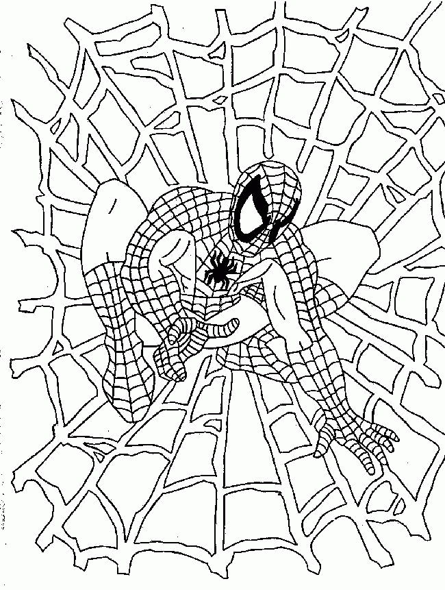 Piderman Coloring Online - Kids Colouring Pages