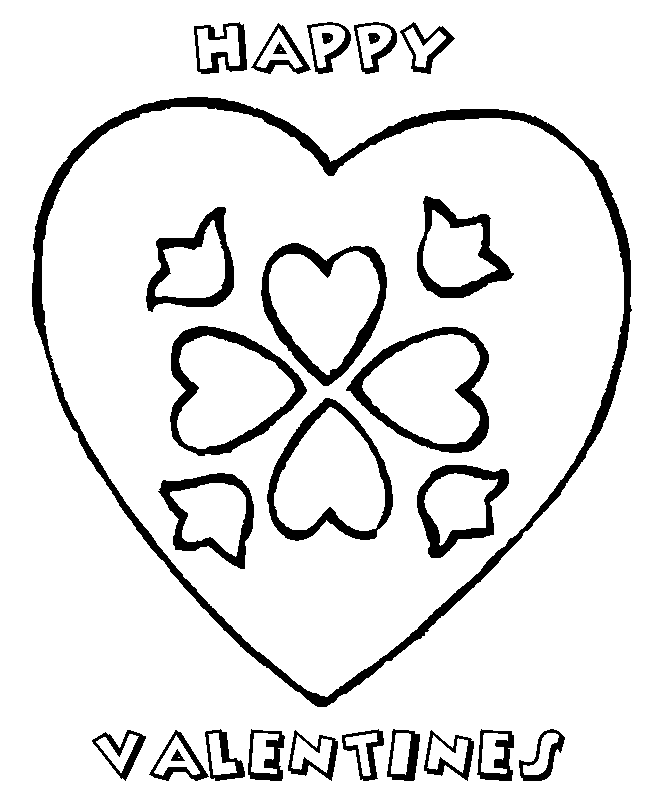 Happy Valentine's Day - Valentines Day Coloring Pages : Coloring 
