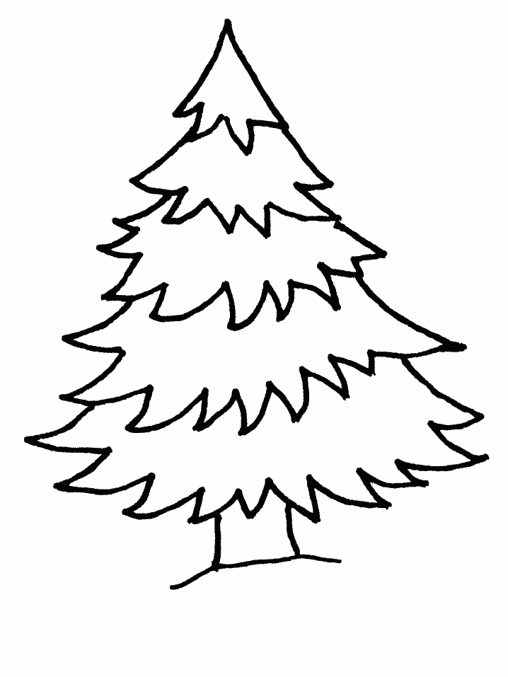 christmas tree coloring pages to print