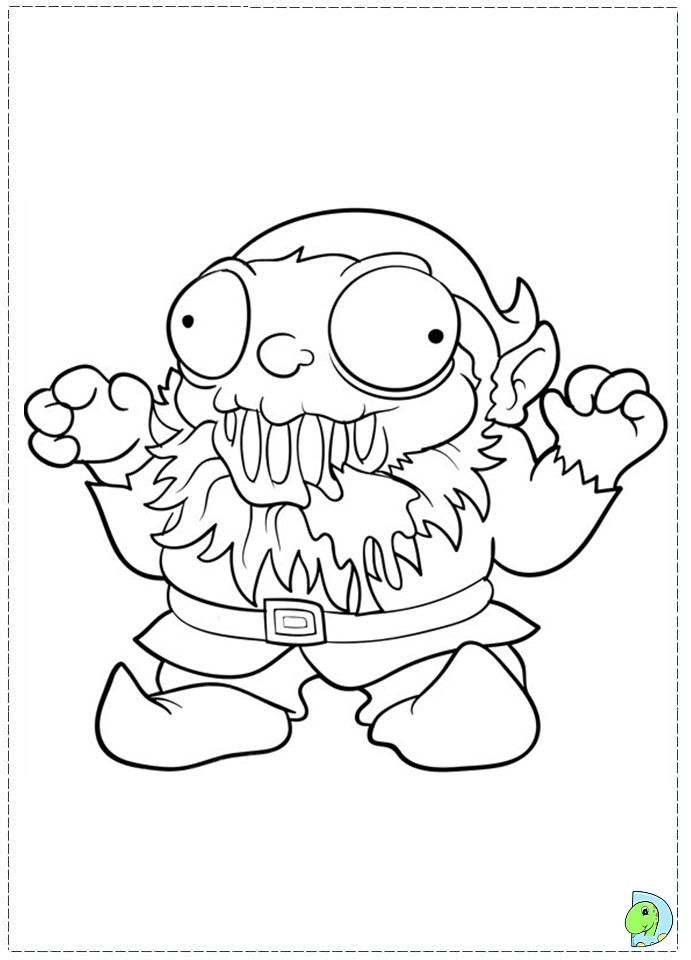 TRASH PACK UFT Colouring Pages