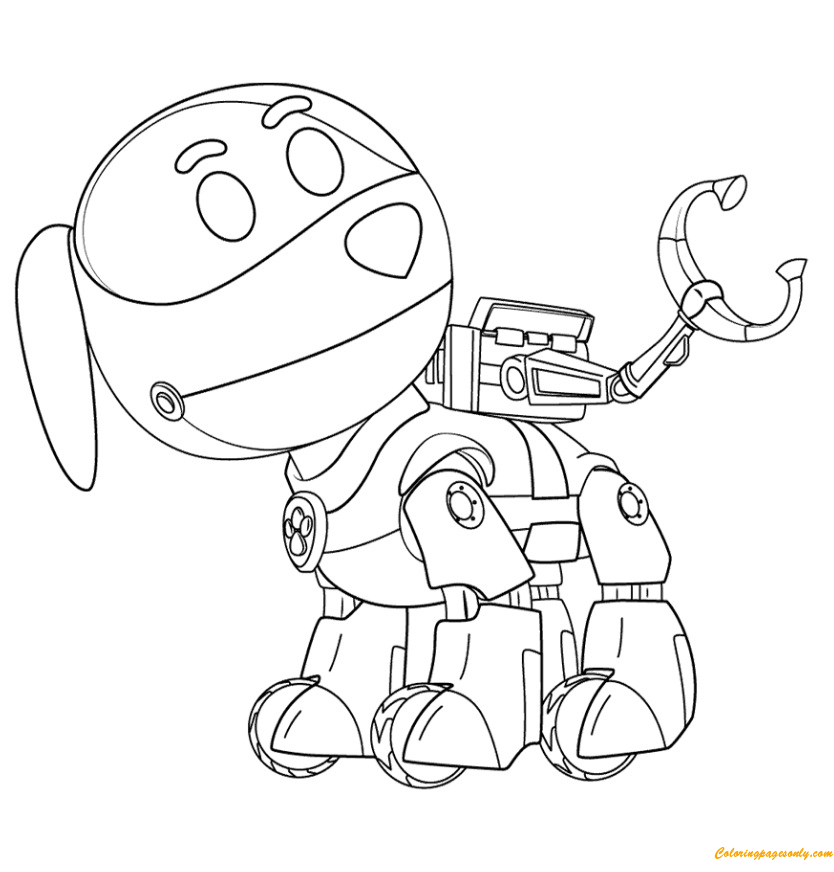 Paw Patrol Robo Dog Coloring Pages - Cartoons Coloring Pages - Coloring  Pages For Kids And Adults