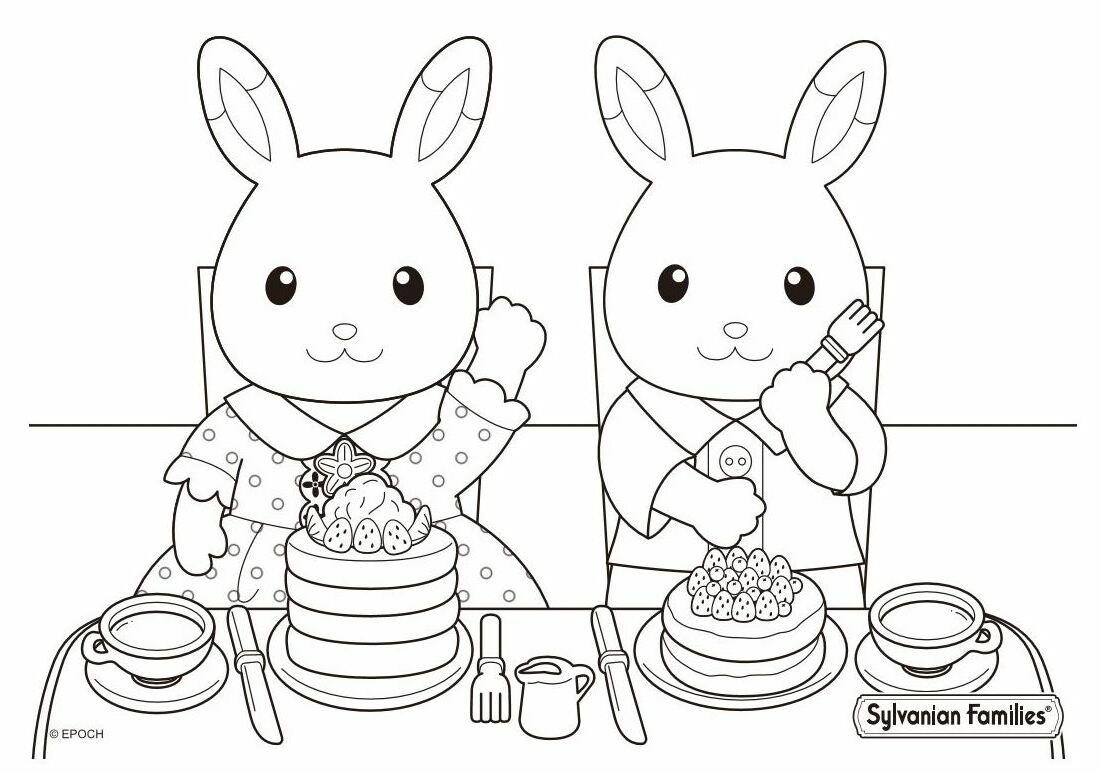 coloring page sylvanian families - Clip Art Library