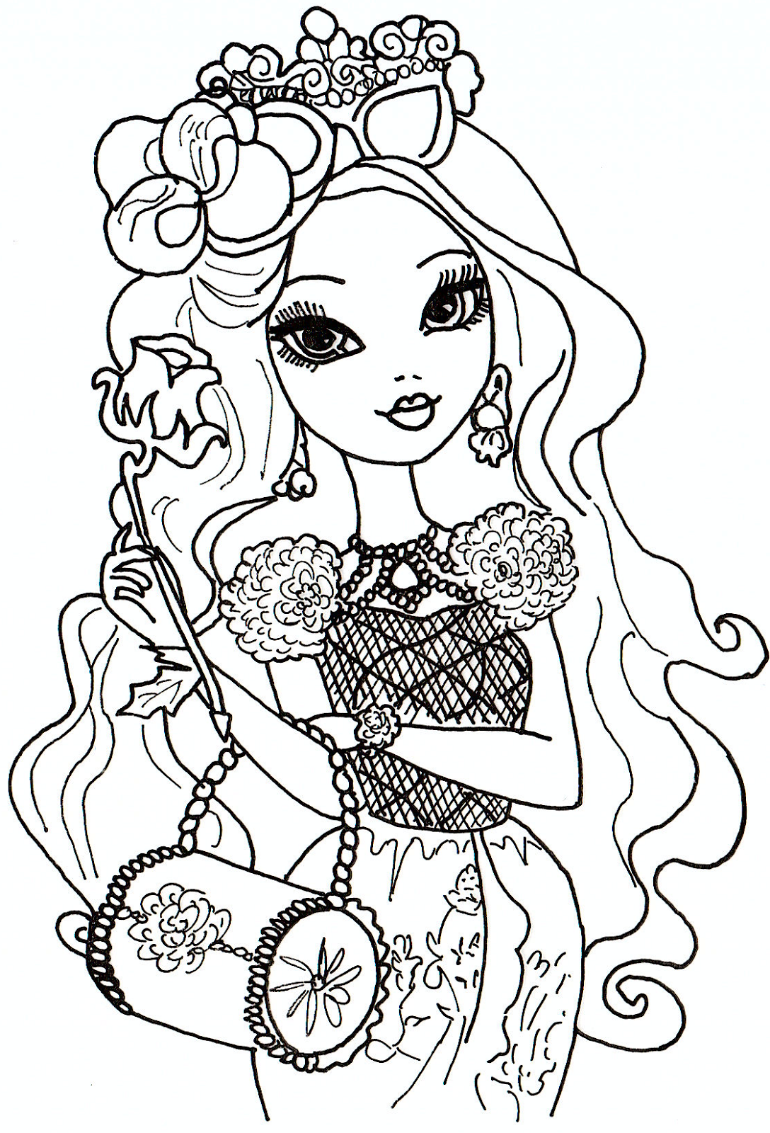 Free Printable Ever After High Coloring Pages: Briar Beauty Ever ...