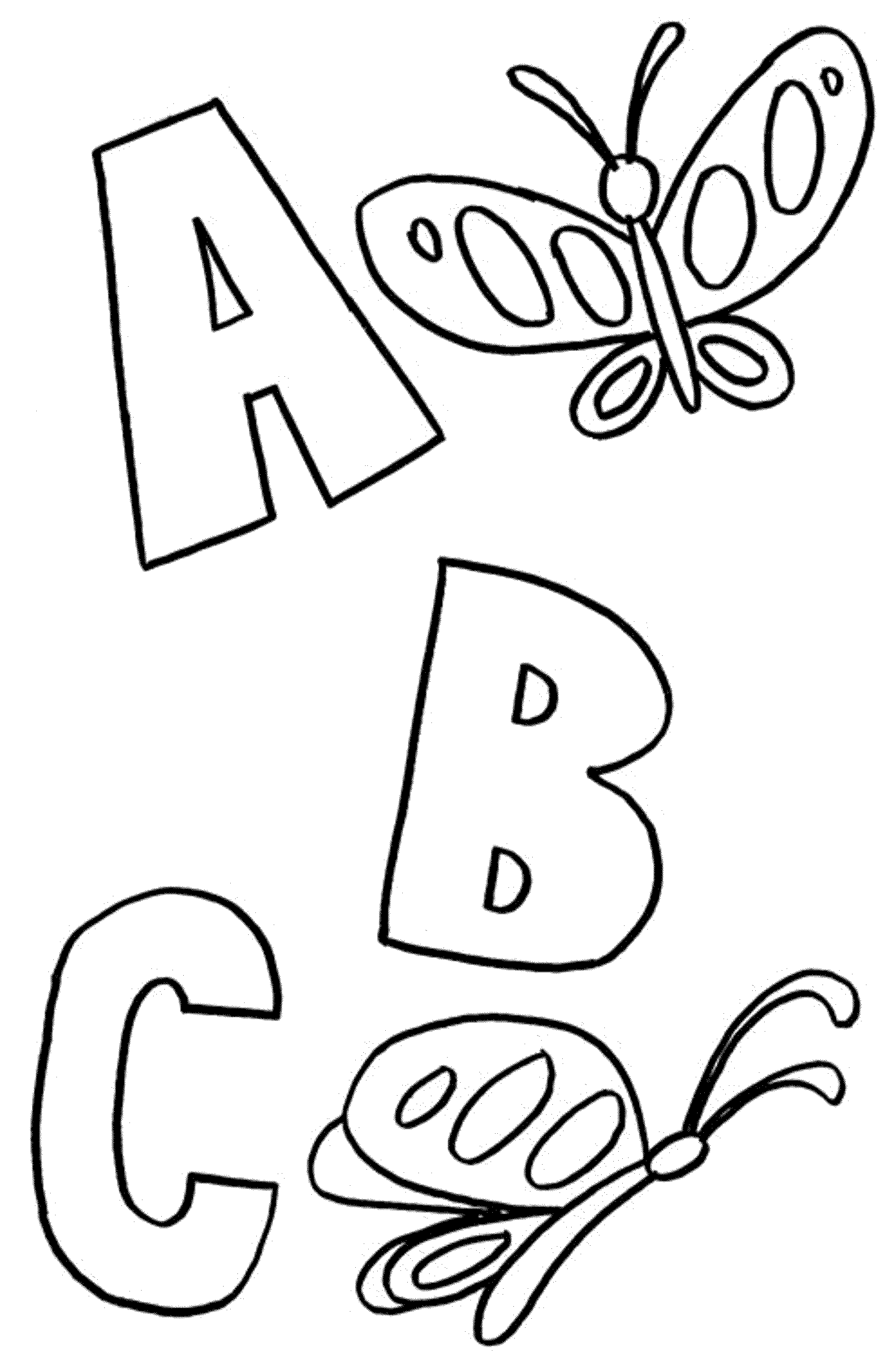 Alphabet Coloring Sheets For Toddlers