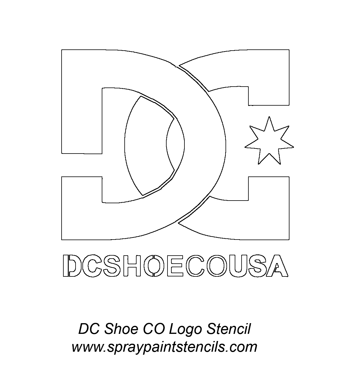 Dc Shoes Logo Coloring Page | The Best Porn Website