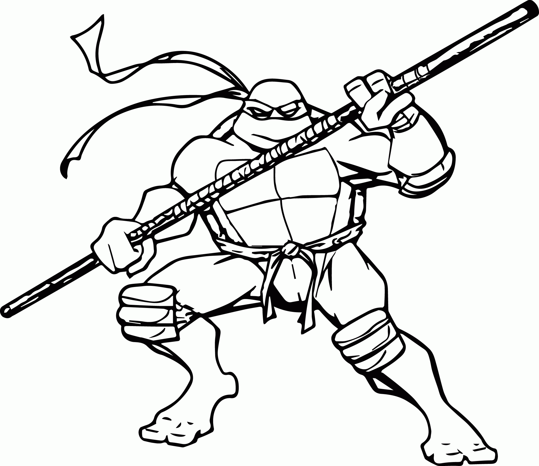 Coloring Page Ninja Turtle - Coloring Pages for Kids and for Adults