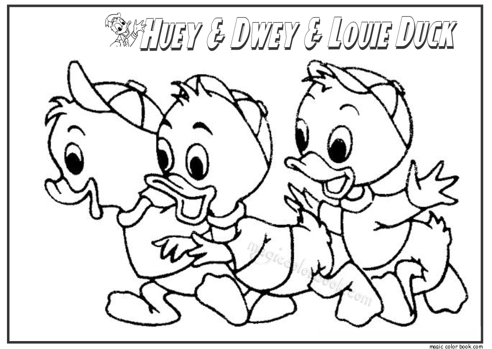 Baby Huey Dewey And Louie Coloring Pages Coloring Pages