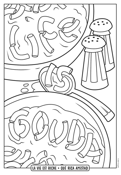 Life is Gouda Mac and Cheese Coloring Page | crayola.com