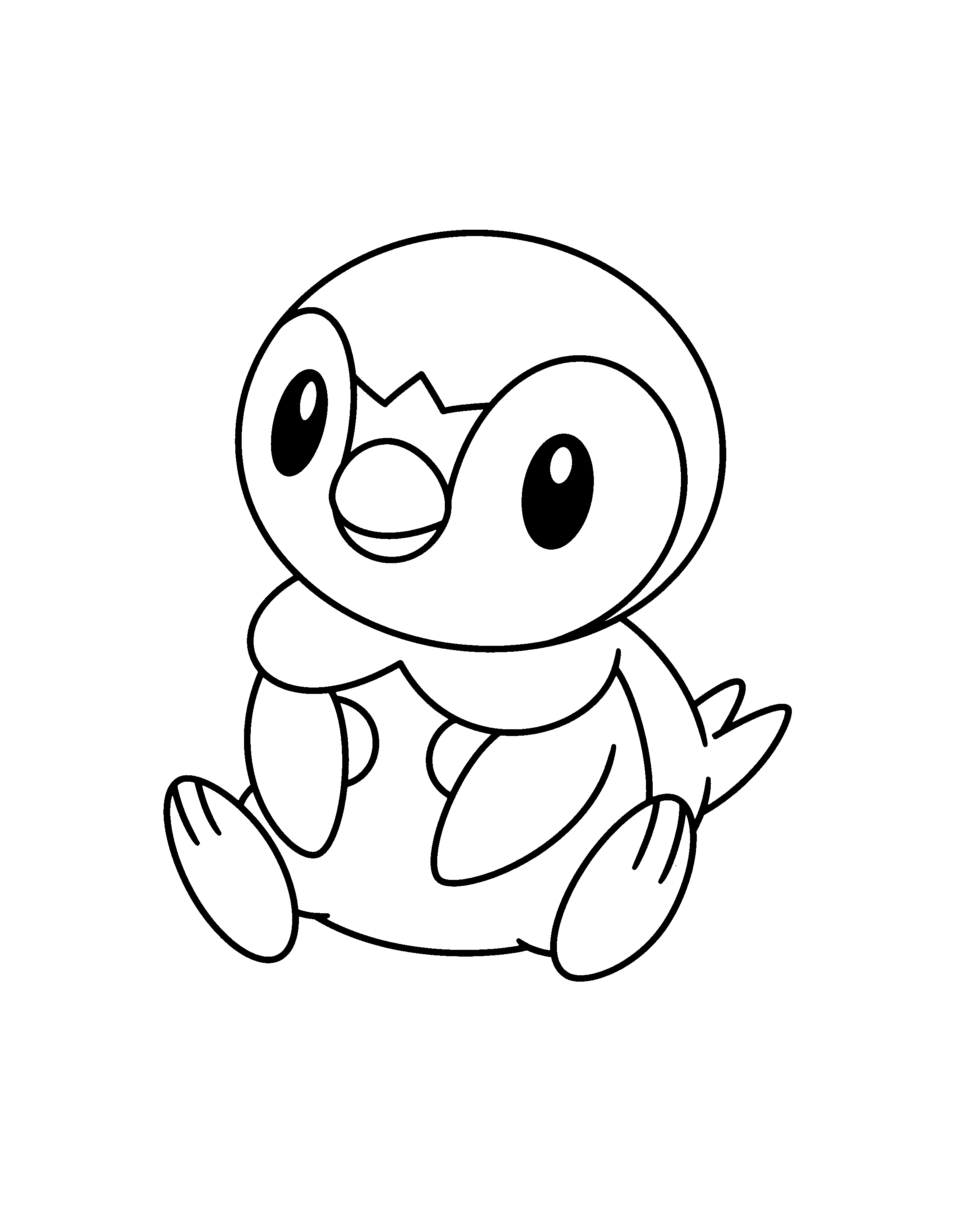 Piplup Coloring Page - Coloring Home