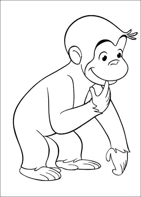 Curious George Coloring Pages Picture 1 – Curious George Monkey ...