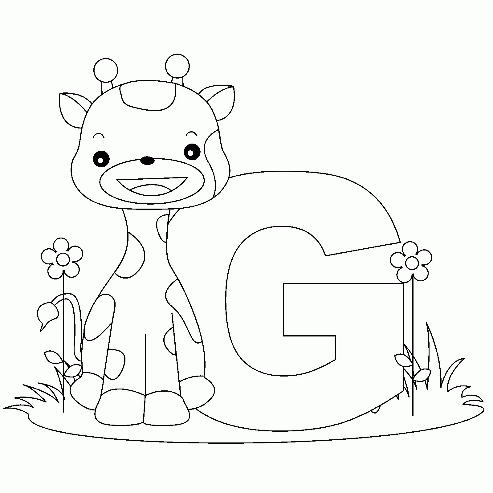 Coloring Pages Letter G - Coloring