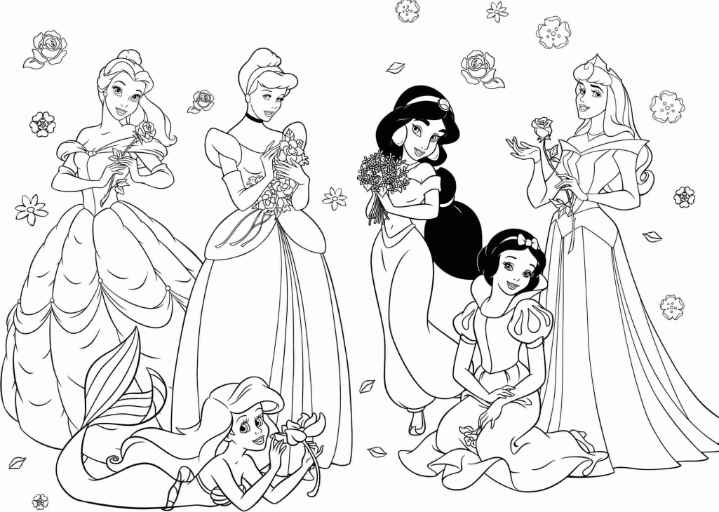 Princess Coloring Pages Archives - Coloring pages