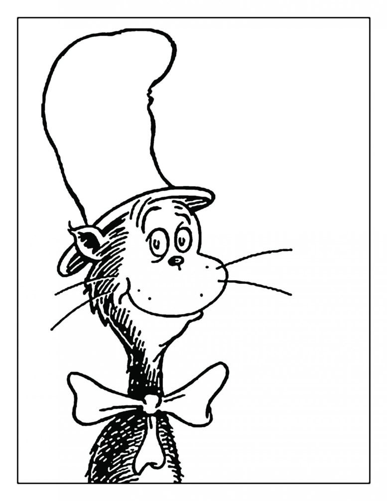 Cat In The Hat Coloring Pages Free Printable - Coloring Home