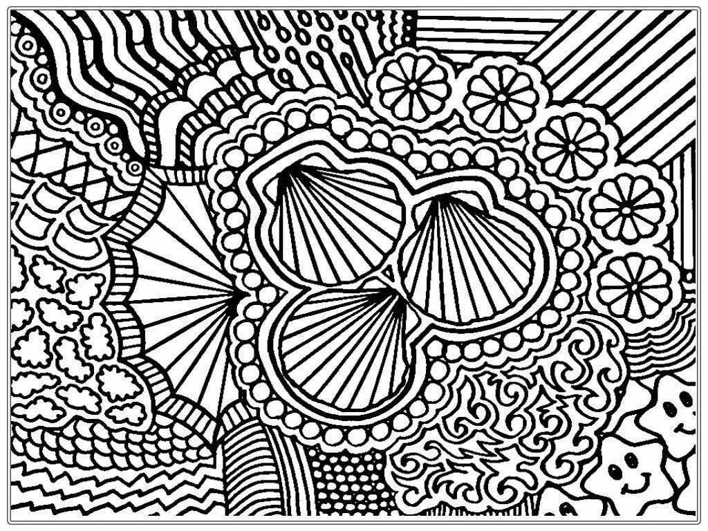 Shells Adult Coloring Pages Images | Realistic Coloring Pages