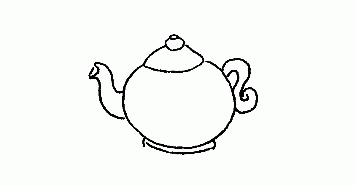 Coloring Pages Teapot - Coloring