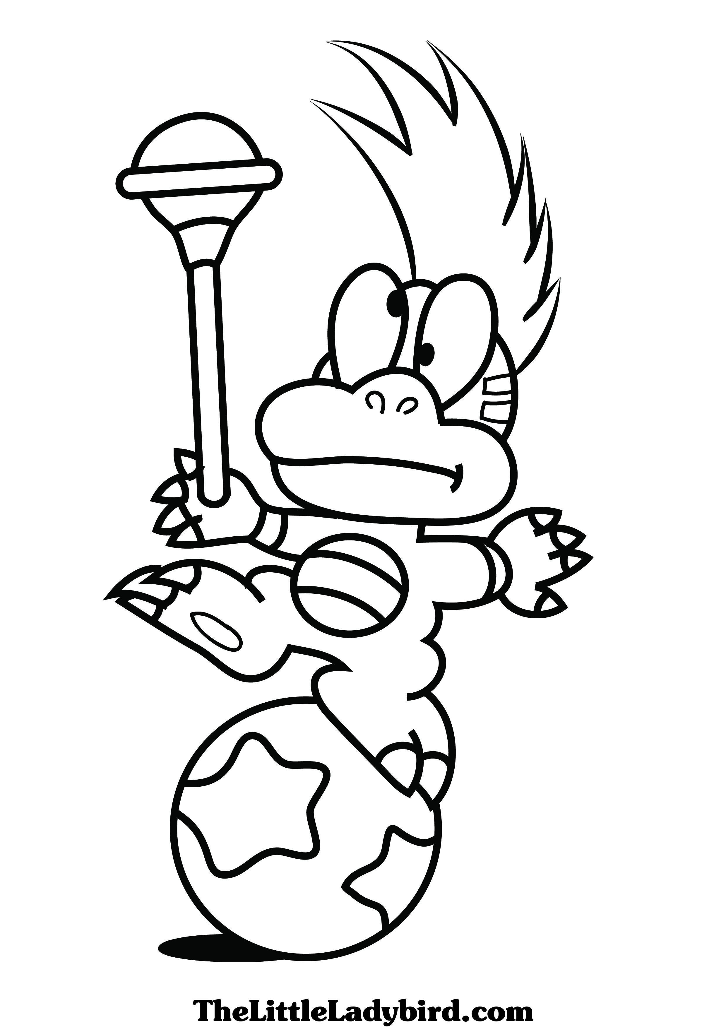 Download or print this amazing coloring page: Larry Koopaling Coloring Page (...