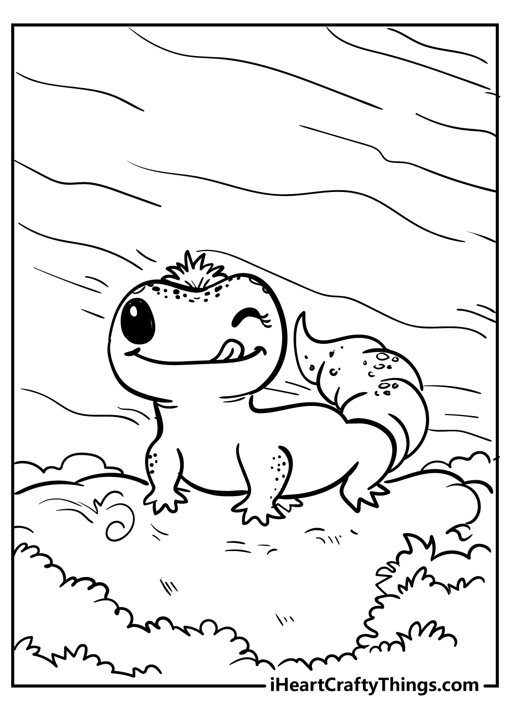 Axolotl Coloring Pages Coloring Home