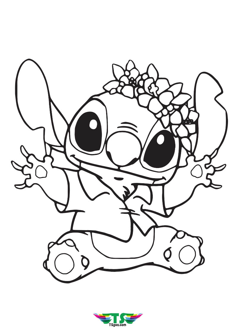 Free Stitch And Lilo Angel Coloring Page For Kids   TSgos.com ...